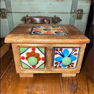 Mini Wooden and Ceramic Drawers